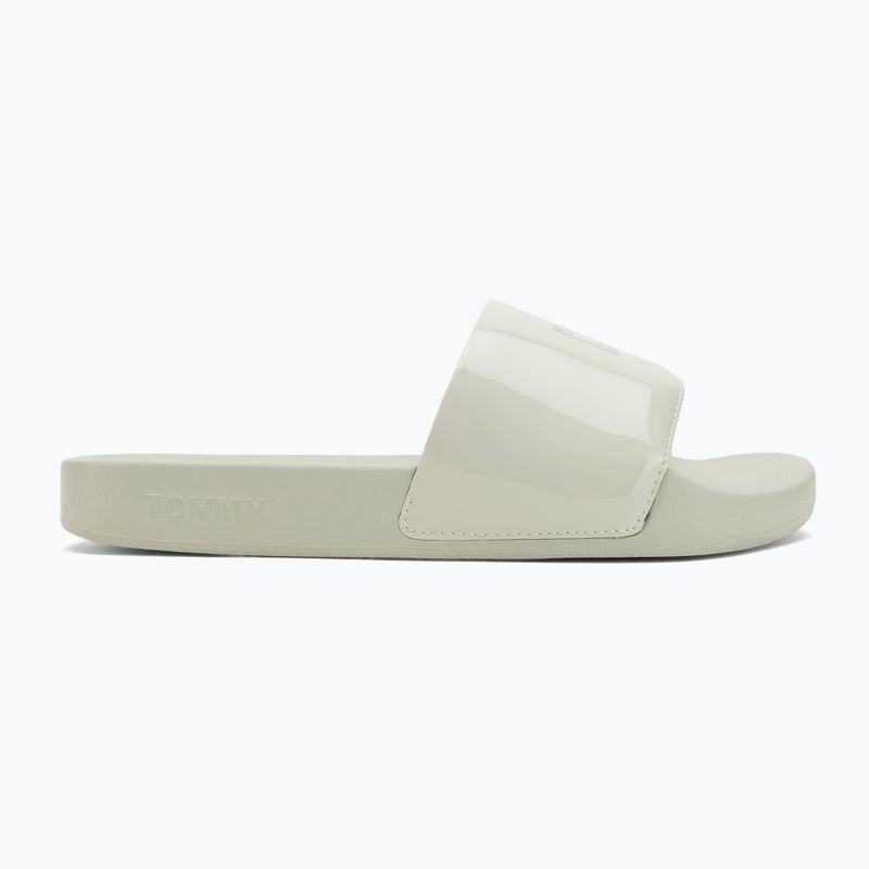 Dámske šľapky Tommy Hilfiger Flag Pool Slide Patent misty sage 2