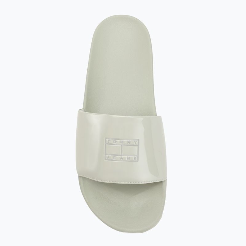 Dámske šľapky Tommy Hilfiger Flag Pool Slide Patent misty sage 5