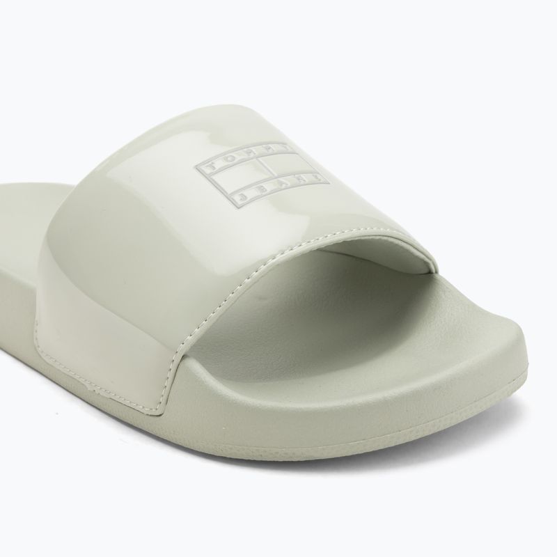 Dámske šľapky Tommy Hilfiger Flag Pool Slide Patent misty sage 7
