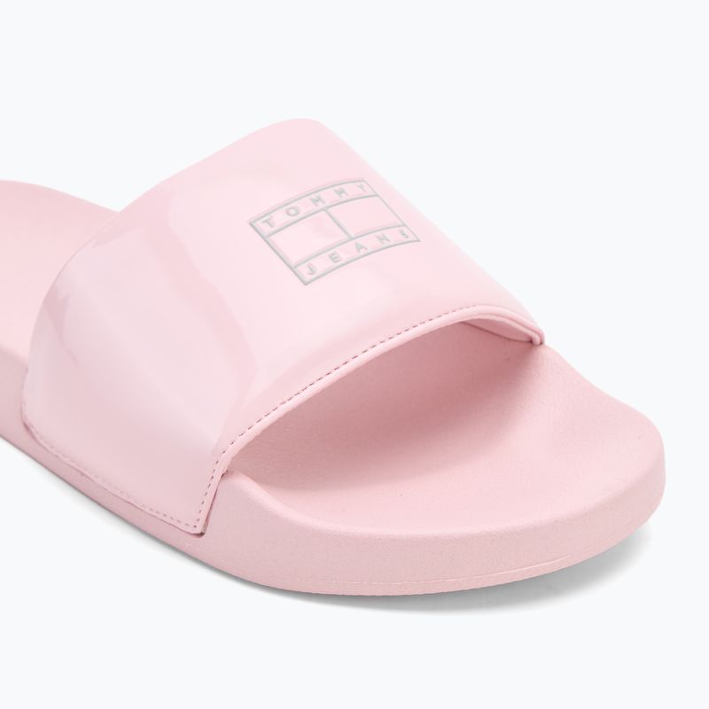 Dámske šľapky Tommy Hilfiger Flag Pool Slide Patent misty pink 7