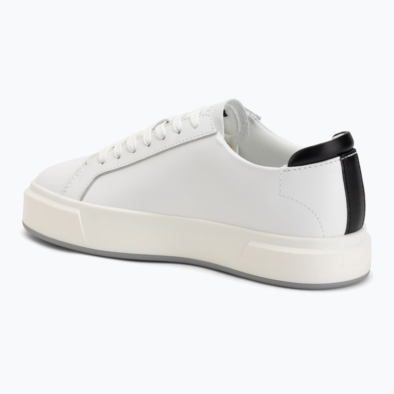 Dámske topánky Calvin Klein YW0YW01945 Basket Cups Laceup Leather bright white/black 3