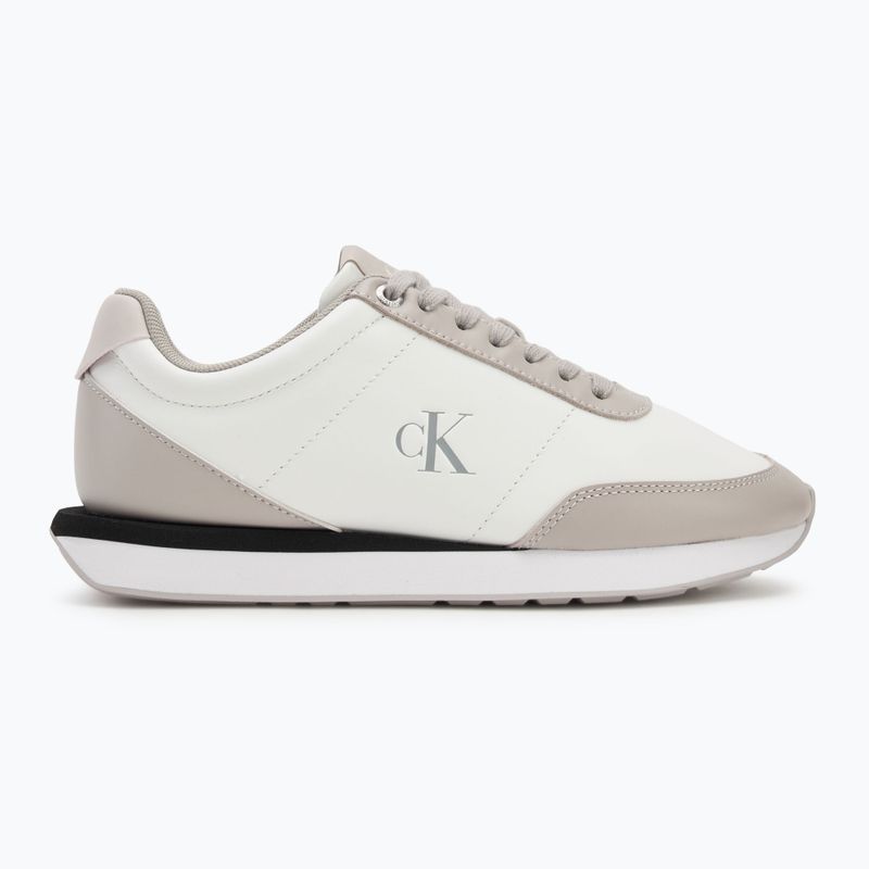 Dámske topánky Calvin Klein YW0YW01942 Retro Runner Lace Up Leather MG bright white/chateau 2