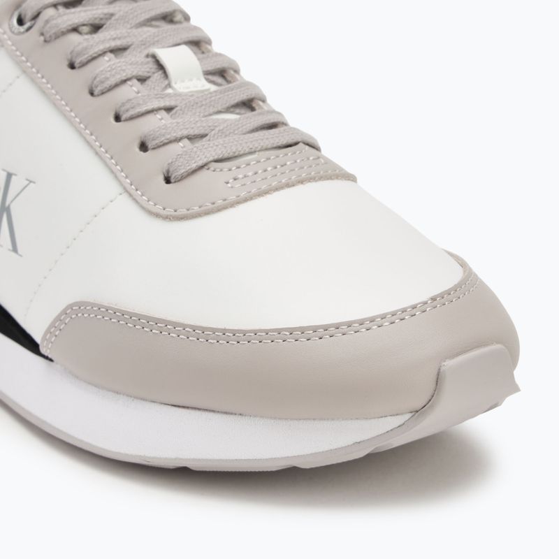 Dámske topánky Calvin Klein YW0YW01942 Retro Runner Lace Up Leather MG bright white/chateau 7