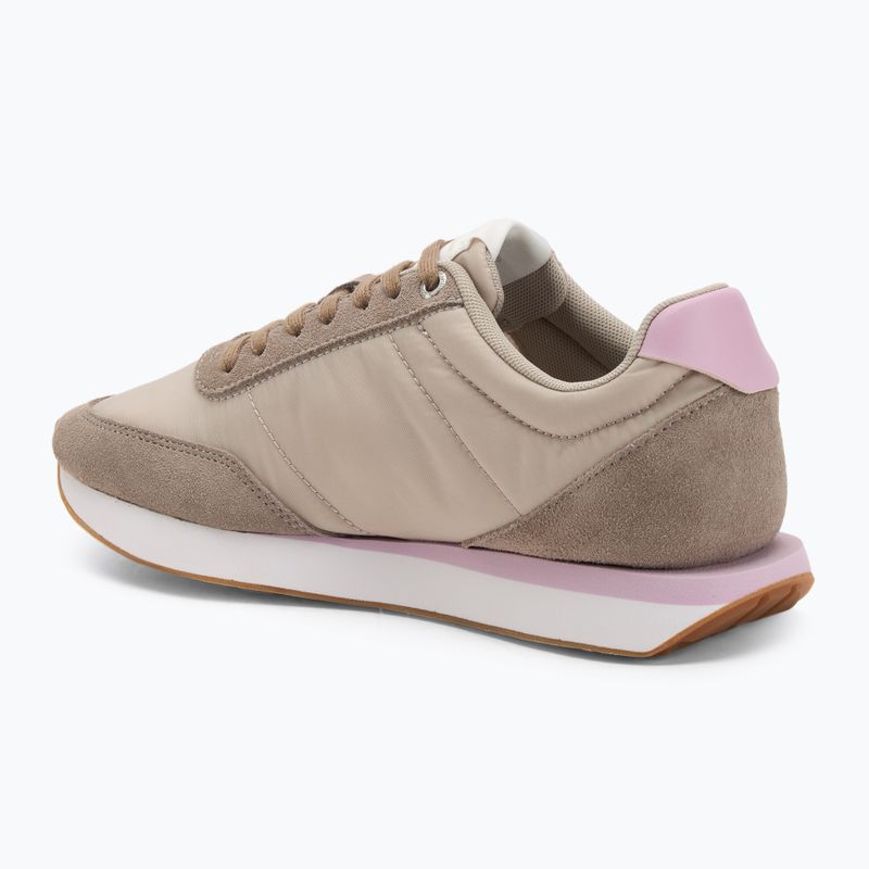 Dámske topánky Calvin Klein YW0YW01990 Retro Runner Lace Up Nylon MG chateau/taupe/fragrant lilac 3