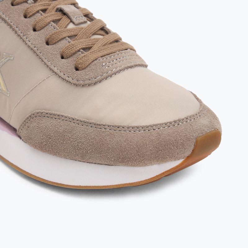 Dámske topánky Calvin Klein YW0YW01990 Retro Runner Lace Up Nylon MG chateau/taupe/fragrant lilac 7