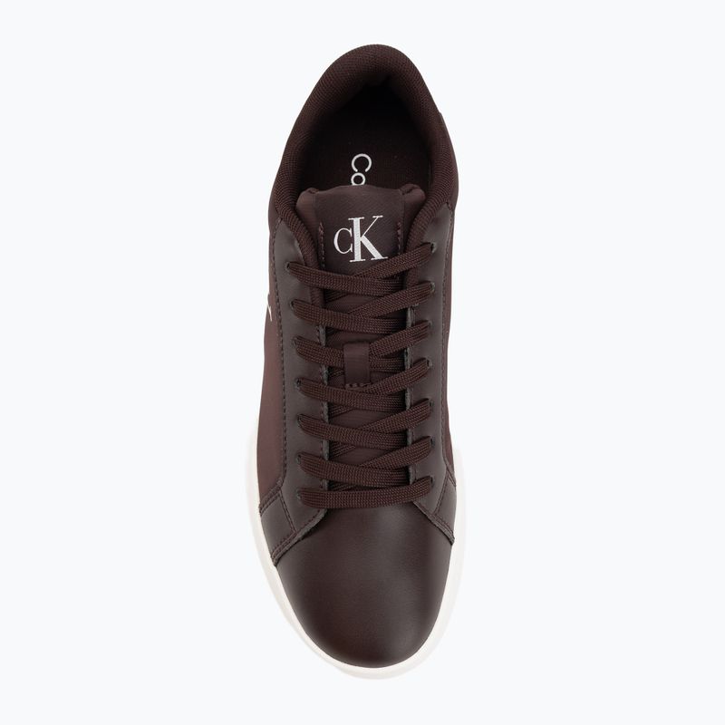Dámske topánky Calvin Klein YW0YW01781 3 Cupsole Laceup PU MG burgundy/bright white 5