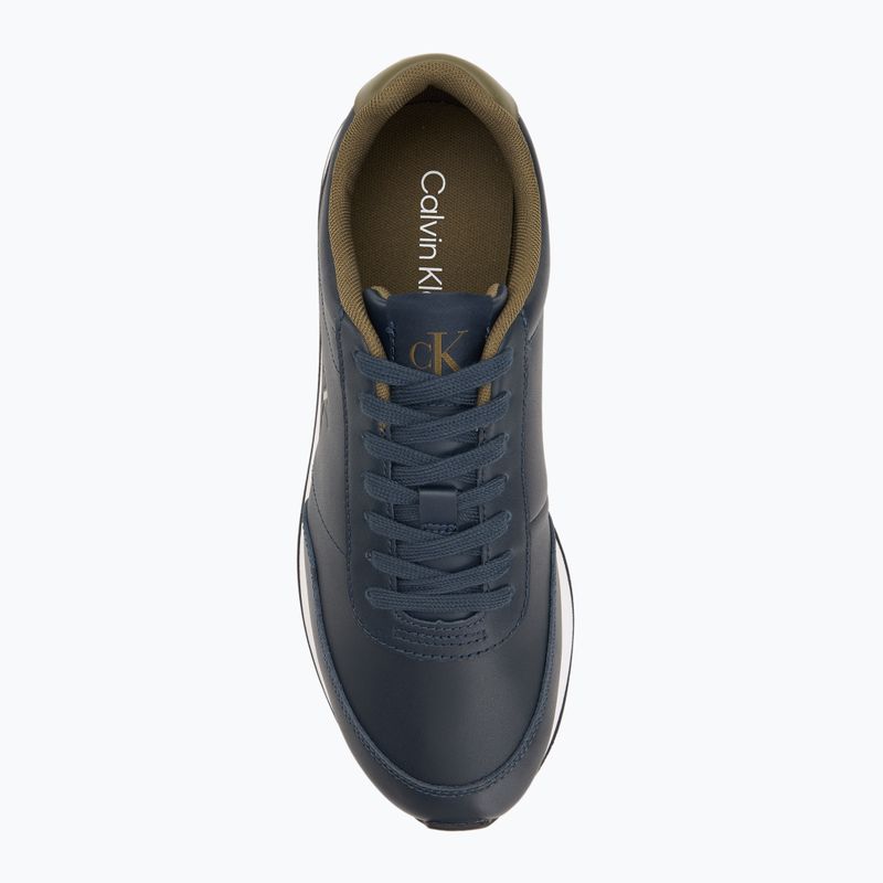 Pánska obuv Calvin Klein YM0YM01355 Retro Runner Essential Leather navy/capers 5