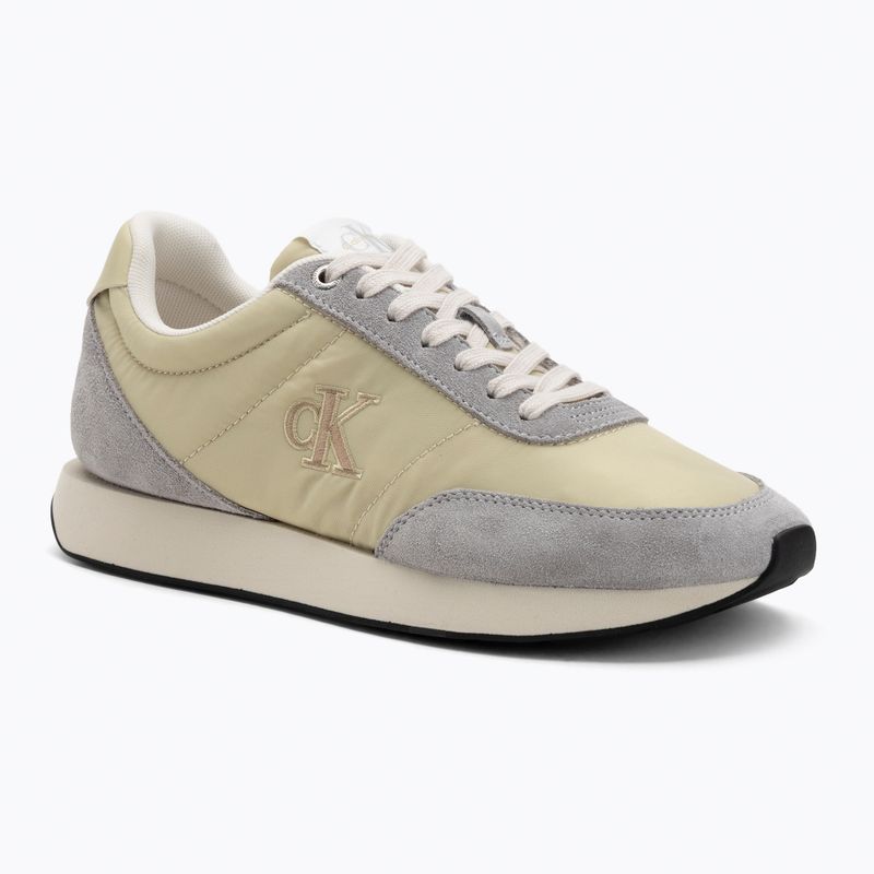 Dámske topánky Calvin Klein YW0YW01990 Retro Runner Lace Up Nylon MG green haze/grey/green/cashew
