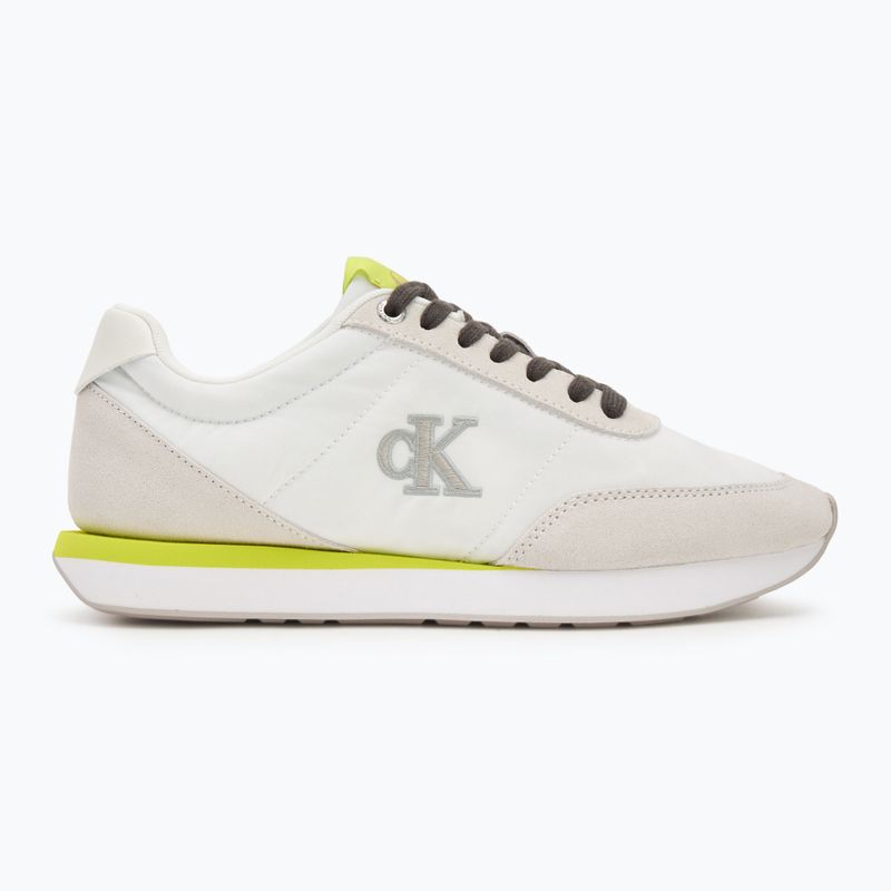 Dámske topánky Calvin Klein YW0YW01990 Retro Runner Lace Up Nylon MG white/evening primrose/lily white 2