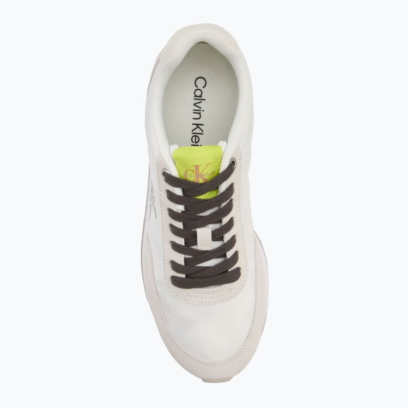 Dámske topánky Calvin Klein YW0YW01990 Retro Runner Lace Up Nylon MG white/evening primrose/lily white 5