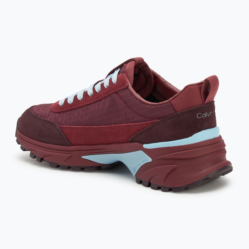 Dámske topánky Calvin Klein YW0YW01995 Hike Runner Casual Ny-Su AOP WN burgundy 3