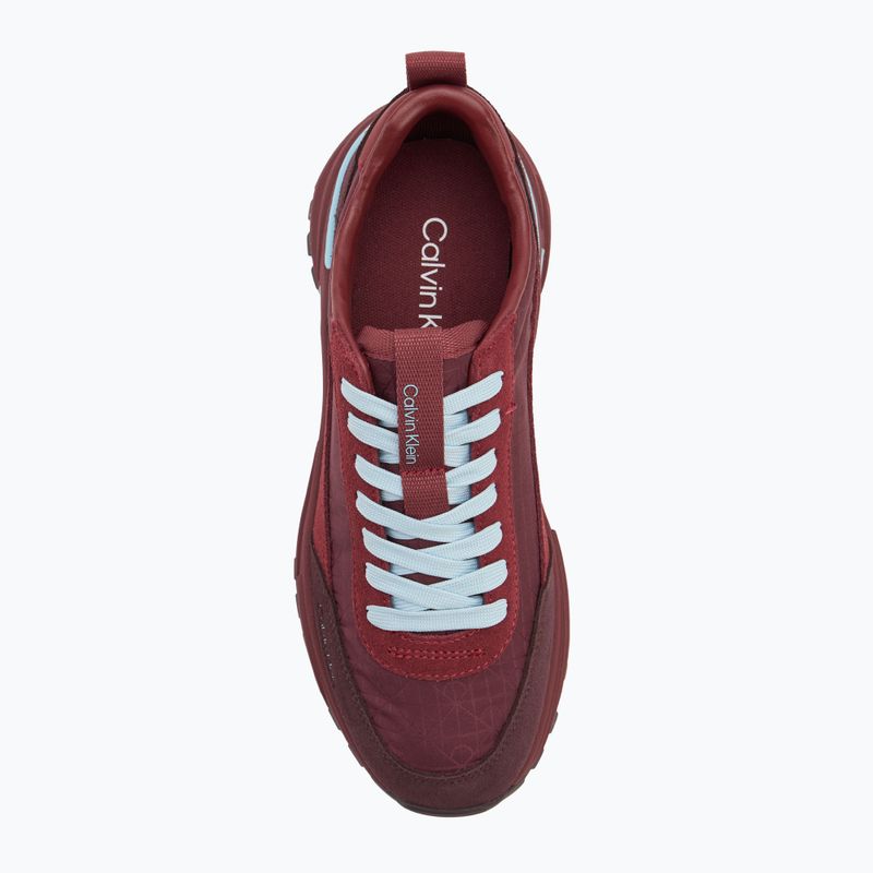 Dámske topánky Calvin Klein YW0YW01995 Hike Runner Casual Ny-Su AOP WN burgundy 5