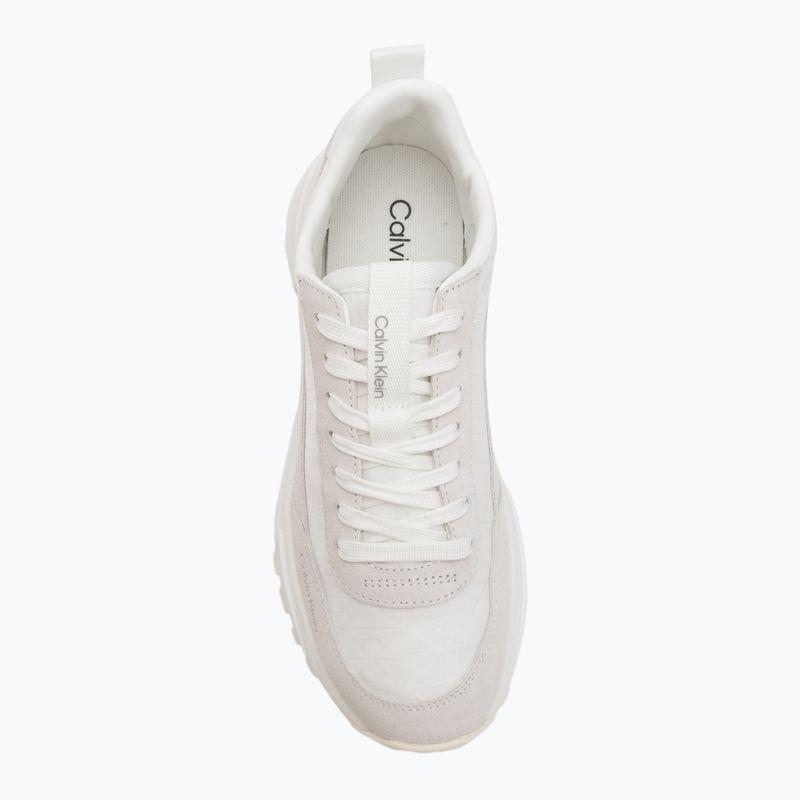 Dámske topánky  Calvin Klein YW0YW01995 Hike Runner Casual Ny-Su AOP WN white/marshmallow/feather gray 5