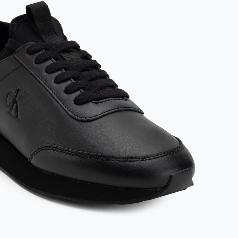 Pánske topánky Calvin Klein YM0YM01362 Retro Runner Ponožkové Šnurovacie Kožené triple black 7