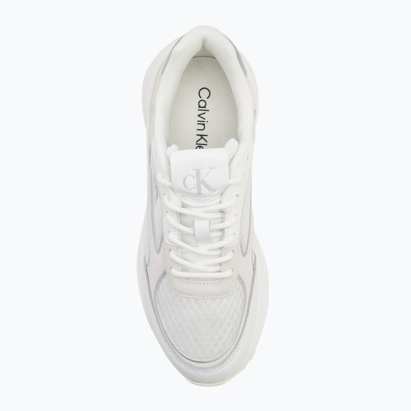 Dámske topánky Calvin Klein YW0YW02009 Hike Runner Mesh Mix MET MG bright white/silver 5