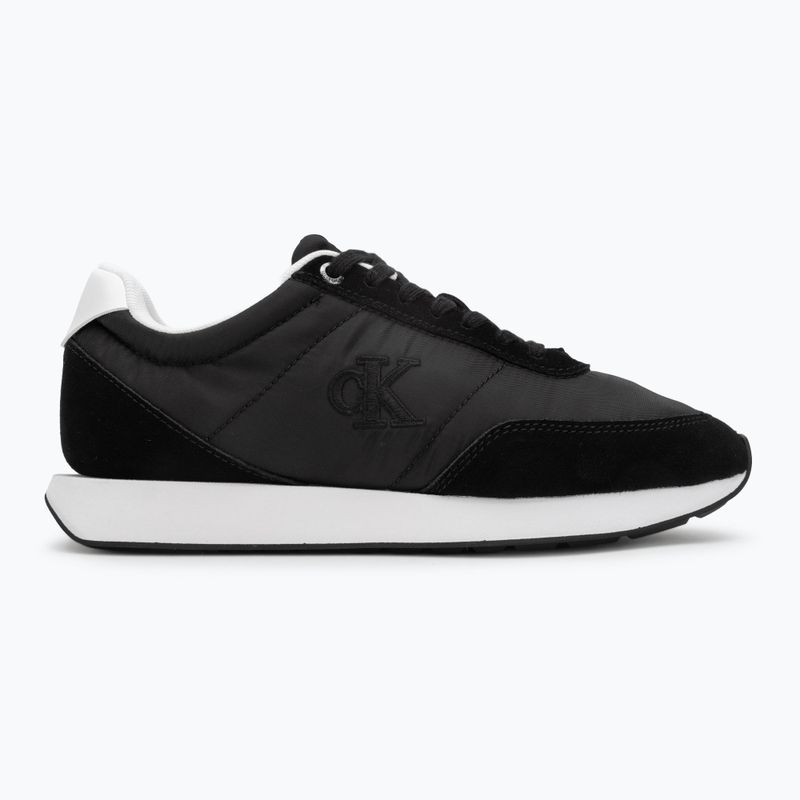 Dámske topánky Calvin Klein YW0YW01990 Retro Runner Lace Up Nylon MG black/bright white 2