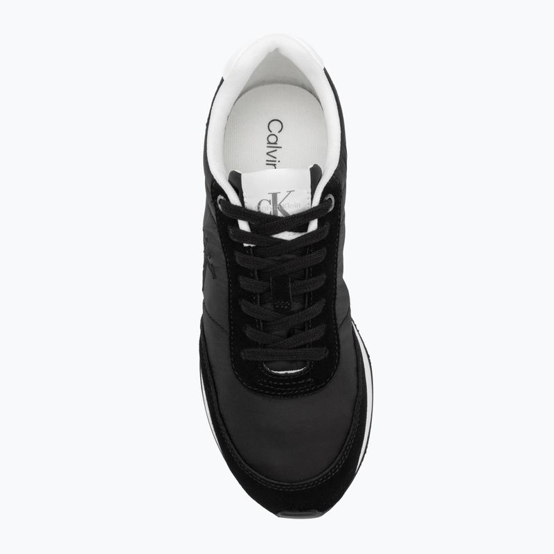 Dámske topánky Calvin Klein YW0YW01990 Retro Runner Lace Up Nylon MG black/bright white 6