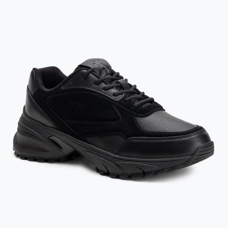 Pánske topánky Calvin Klein YM0YM01289 Hike Runner HF Leather Mix triple black