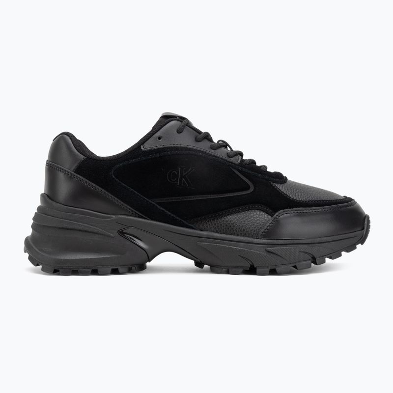 Pánske topánky Calvin Klein YM0YM01289 Hike Runner HF Leather Mix triple black 2