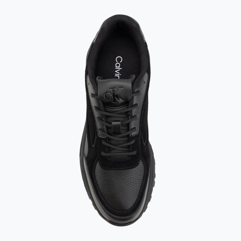 Pánske topánky Calvin Klein YM0YM01289 Hike Runner HF Leather Mix triple black 5