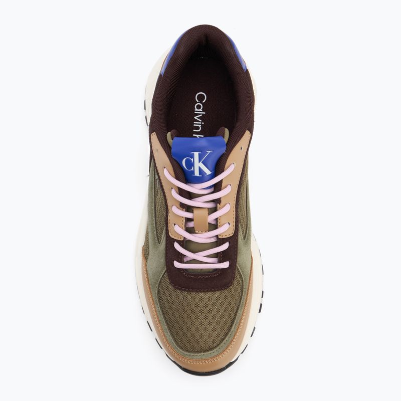Pánske topánky Calvin Klein YM0YM01379 Hike Runner Mesh MIX cumin/burnt out/khaki/purple blue 5
