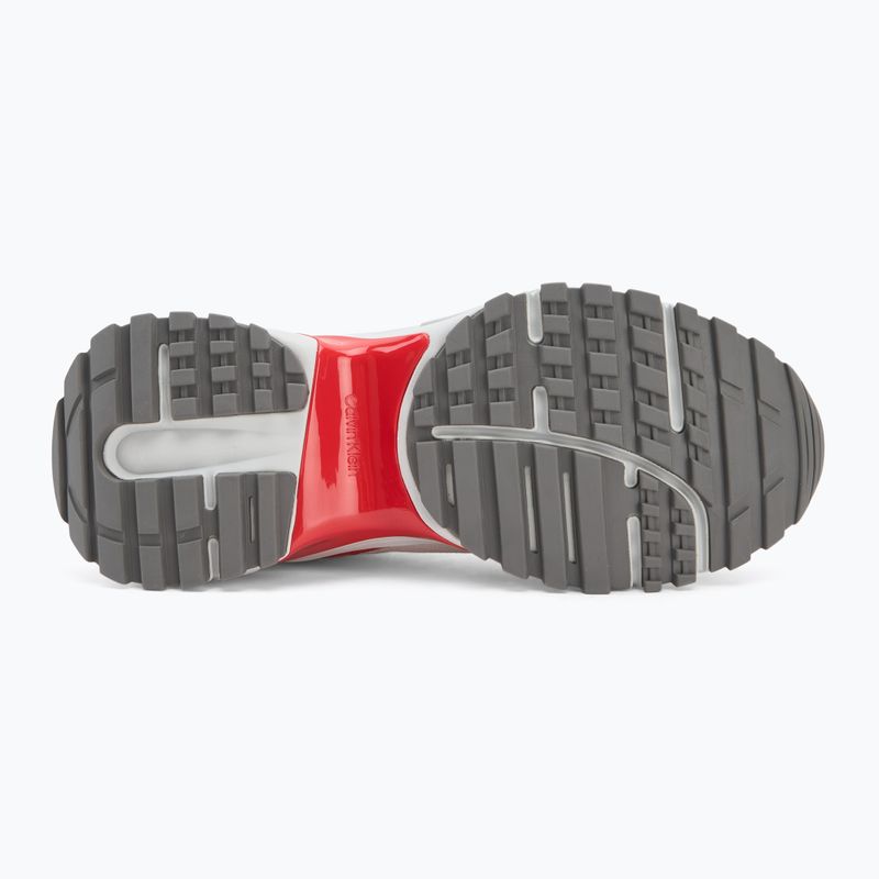 Pánske topánky Calvin Klein YM0YM01379 Hike Runner Mesh MIX bright white/grey/flame scarlet 4