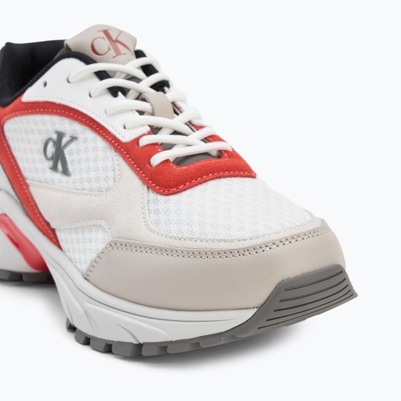 Pánske topánky Calvin Klein YM0YM01379 Hike Runner Mesh MIX bright white/grey/flame scarlet 7
