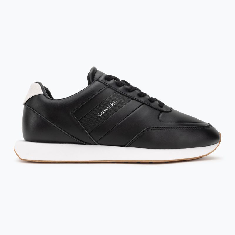 Pánske topánky Calvin Klein YM0YM01381 Retro Runner Leather Tape black/bright white/gum 2