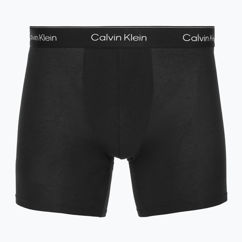 Boxerky Calvin Klein LV00NB4394 Brief 3 páry black/chalk logo/black/currie 2