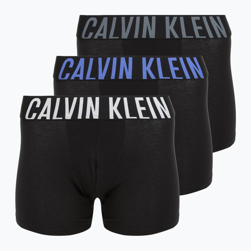 Boxerky Calvin Klein 000NB3609A Brief 3 páry black bodies/turbulence/white/iridescent