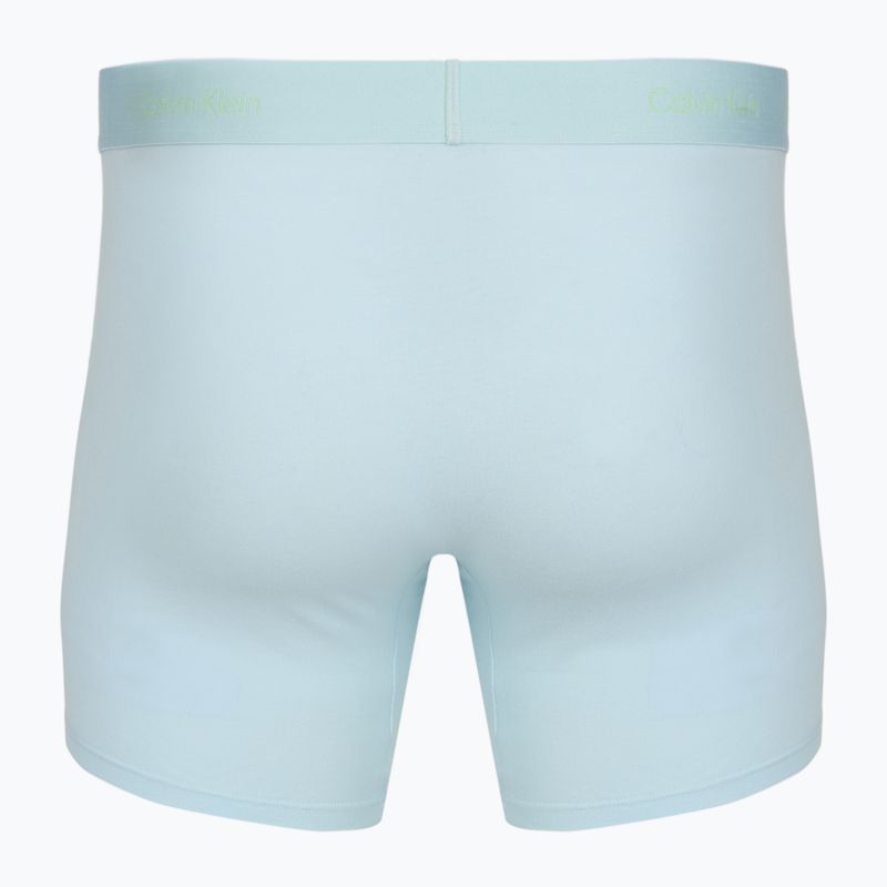 Boxerky Calvin Klein LV00NB4477 Brief 3 páry patina green/shoreline/airidescenty blue 3