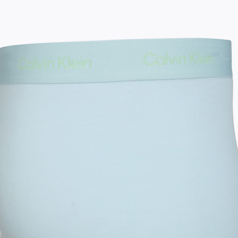Boxerky Calvin Klein LV00NB4477 Brief 3 páry patina green/shoreline/airidescenty blue 4