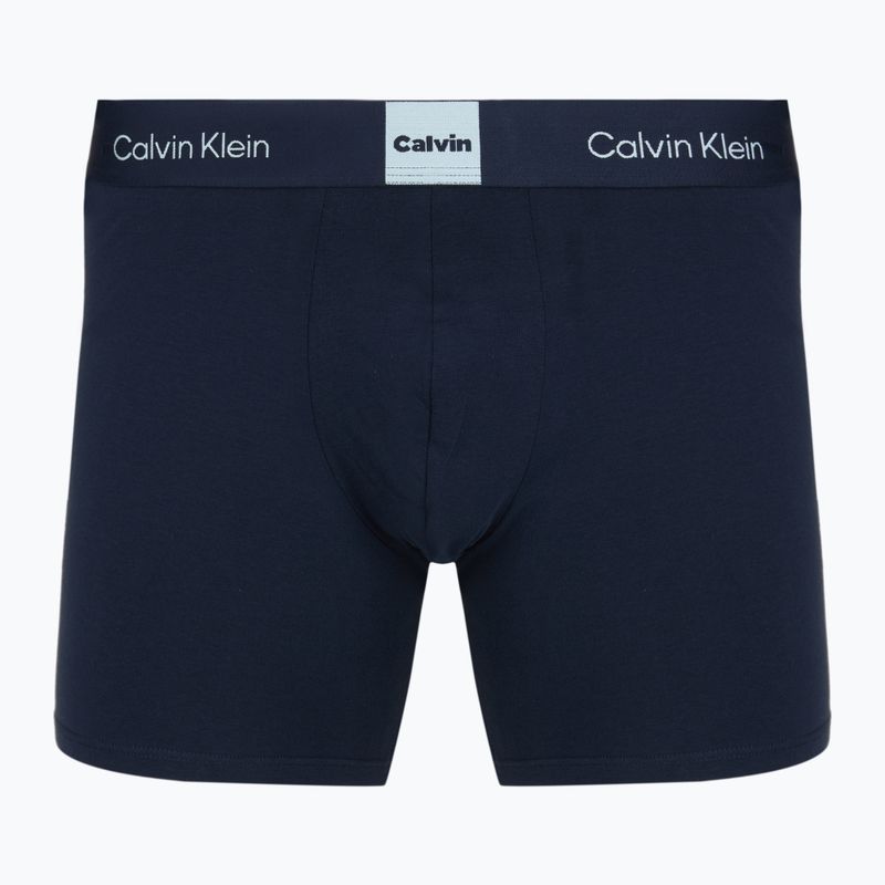 Boxerky Calvin Klein LV00NB4477 Brief 3 páry patina green/shoreline/airidescenty blue 5