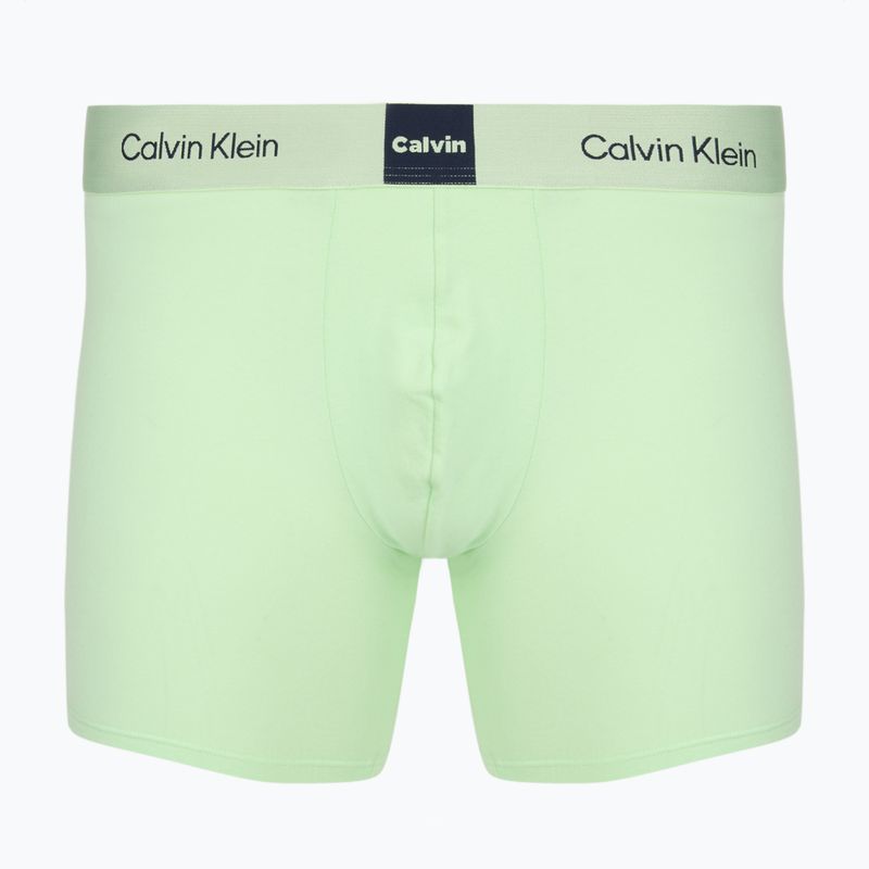 Boxerky Calvin Klein LV00NB4477 Brief 3 páry patina green/shoreline/airidescenty blue 6