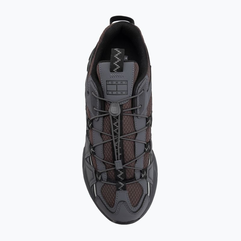 Pánske topánky Tommy Jeans Outdoor Runner washed black/black walnut 5