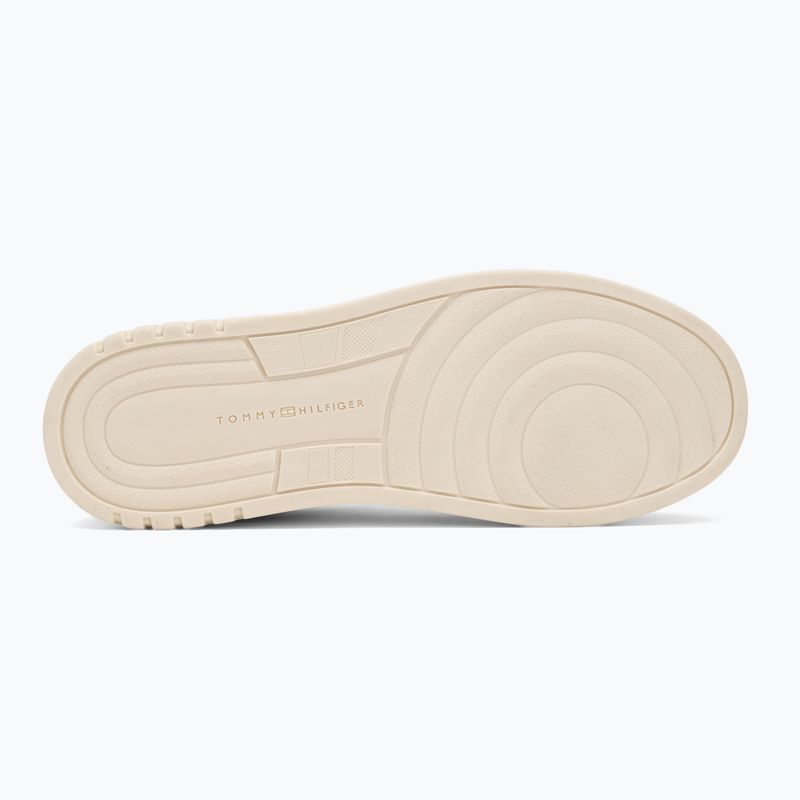 Dámske topánky Tommy Hilfiger Sporty Cupsole Tumbled Leather coastal taupe/ecru/yellow 4