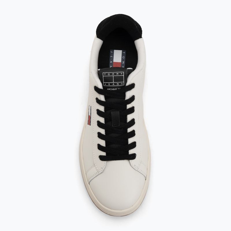 Dámske topánky Tommy Jeans Archive Court ivory/black 5