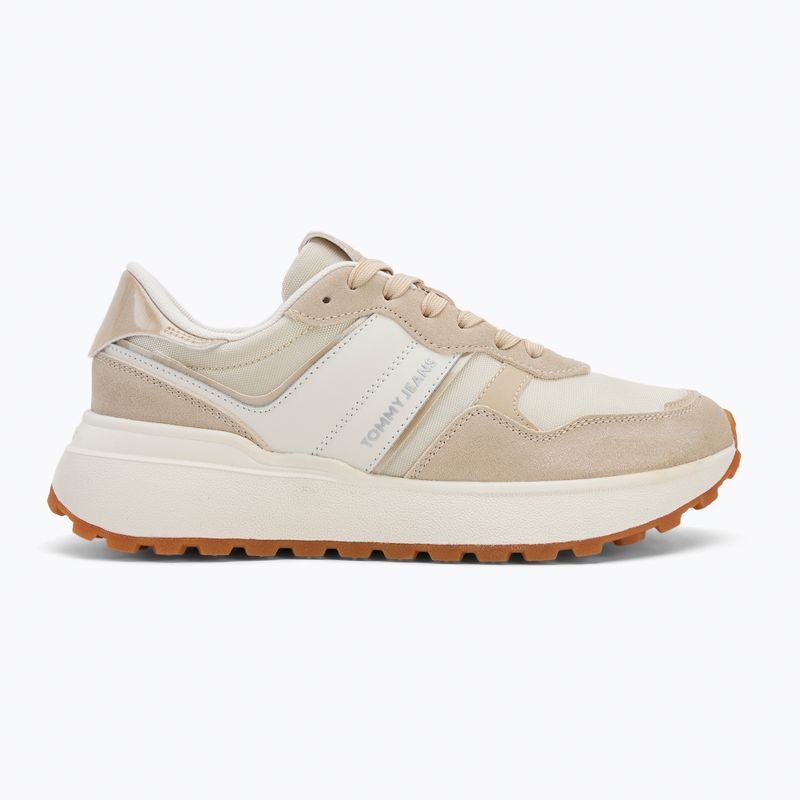 Dámske topánky Tommy Jeans Cleated Runner white clay 2