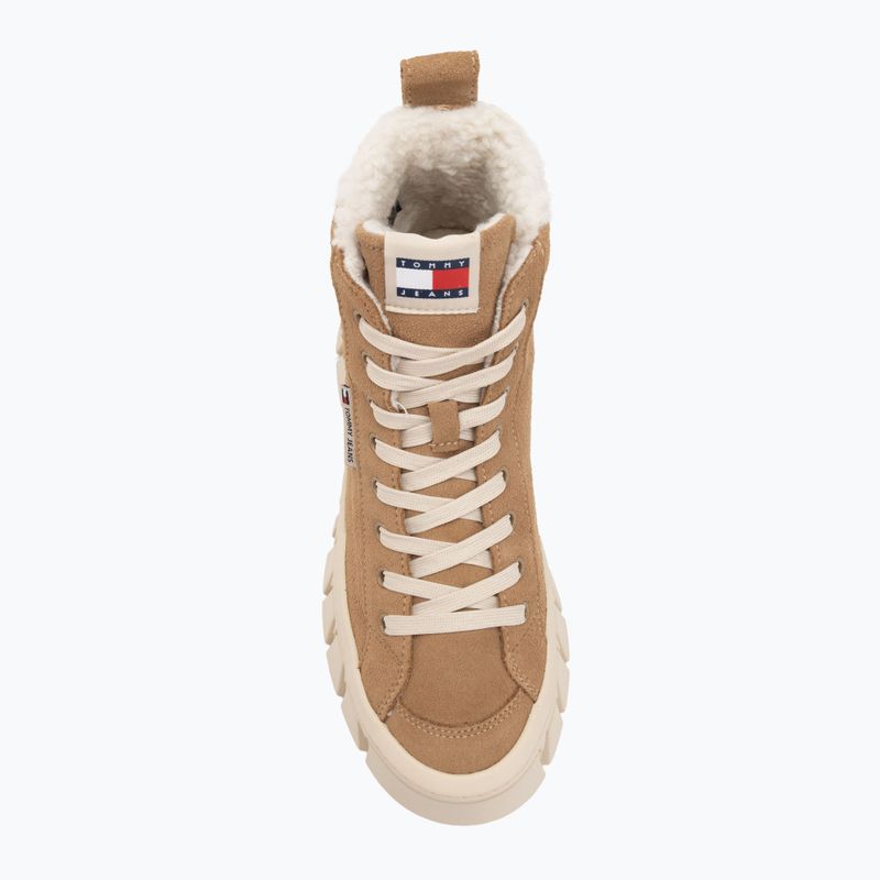 Dámske topánky Tommy Jeans Vulc Flatform Suede Wl bronze twist 5