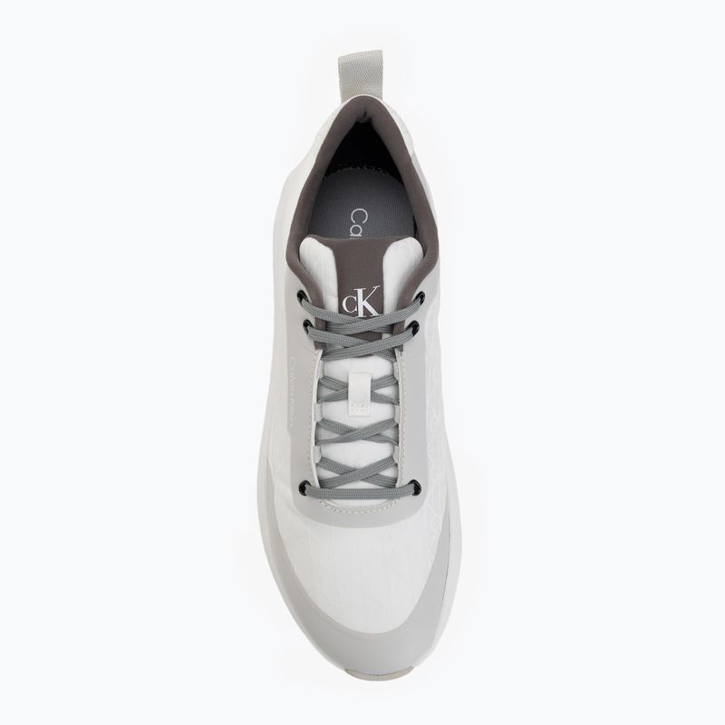 Dámske topánky Calvin Klein Chunky Runner Laceup Mix Aop white/granite road/granite gray 5