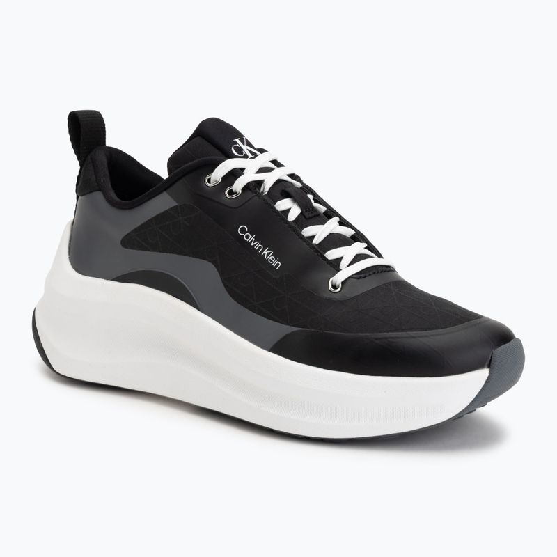 Dámske topánky Calvin Klein YW0YW02077 Chunky Runner Laceup Mix Aop black/coal