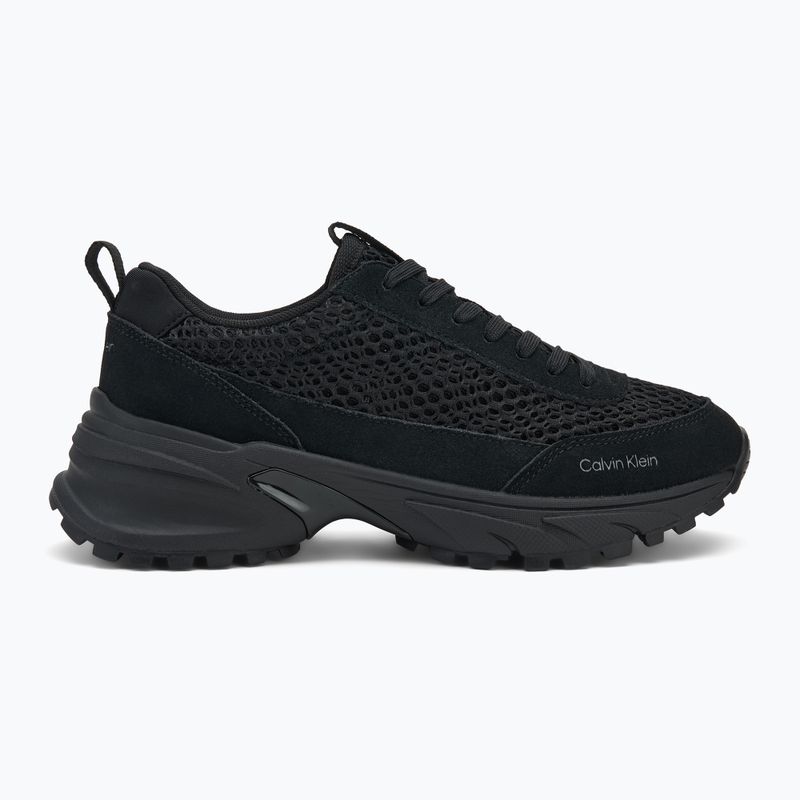 Dámske topánky Calvin Klein YW0YW02030 Hike Runner Lace Up Techmix triple black 2