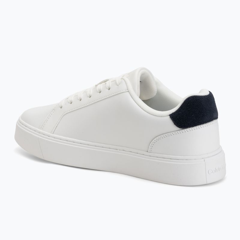 Pánske topánky Calvin Klein YM0YM01435 Classic Cupsole Laceup Leather bright white/navy 3