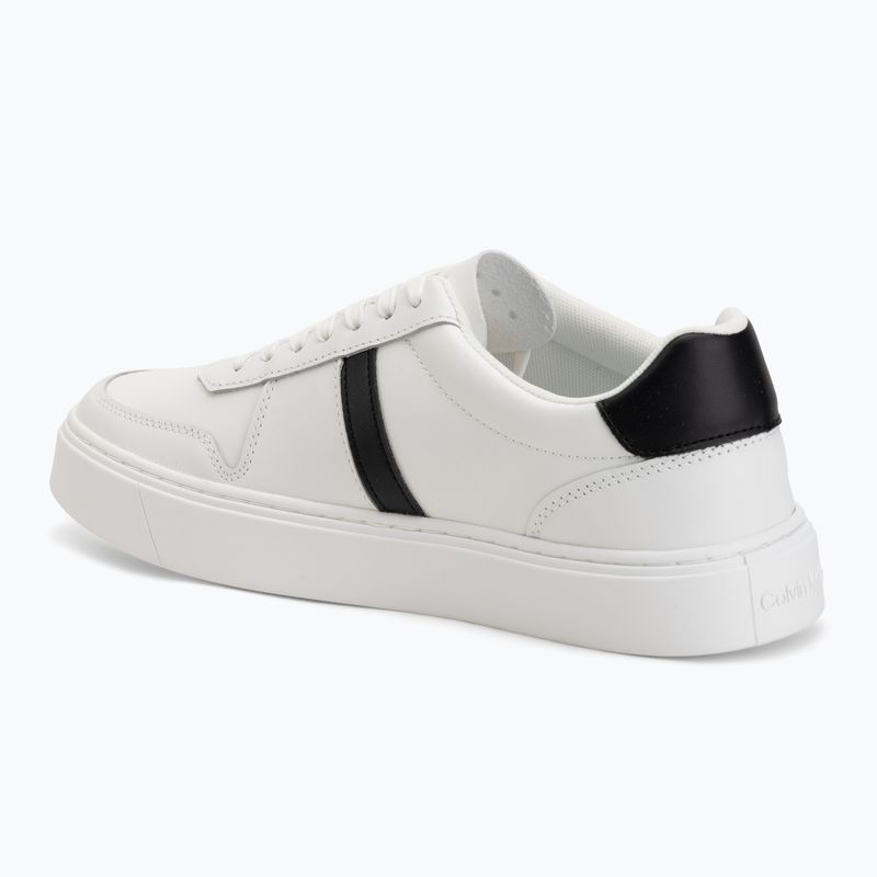 Pánske topánky Calvin Klein HM0HM02237 Classic Cups Lace Leather EMB Tongue bright white/black 3