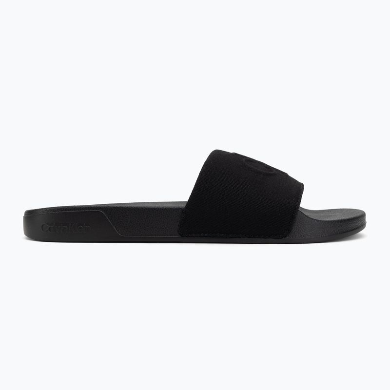 Pánske šľapky Calvin Klein Ess Monogram triple black 2