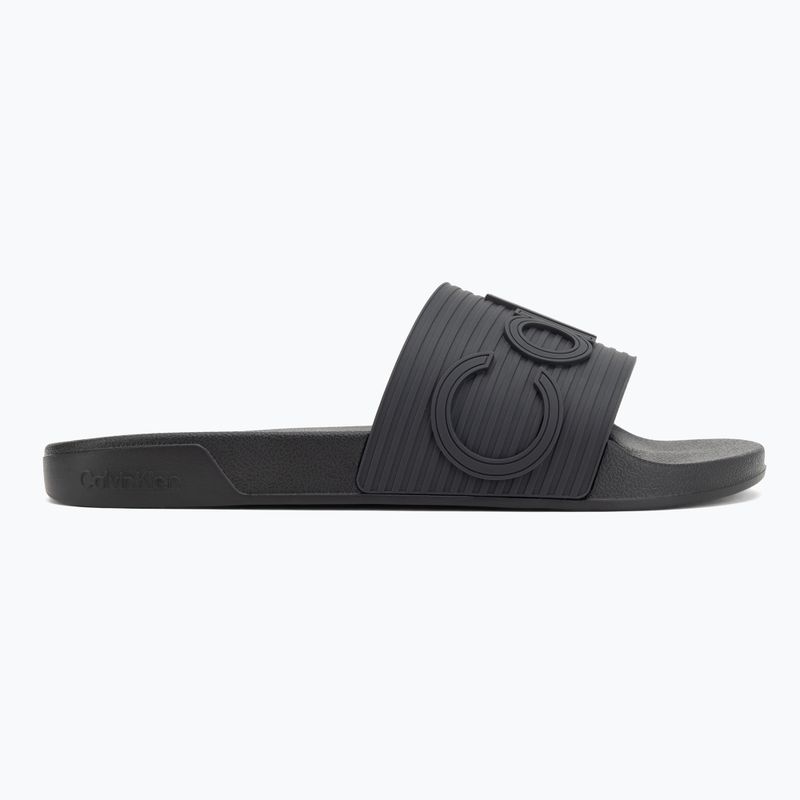 Pánske šľapky Calvin Klein HM0HM02113 Ess Texture triple black 2