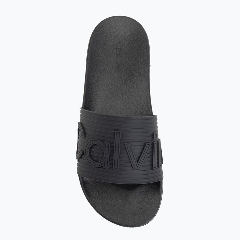 Pánske šľapky Calvin Klein HM0HM02113 Ess Texture triple black 5