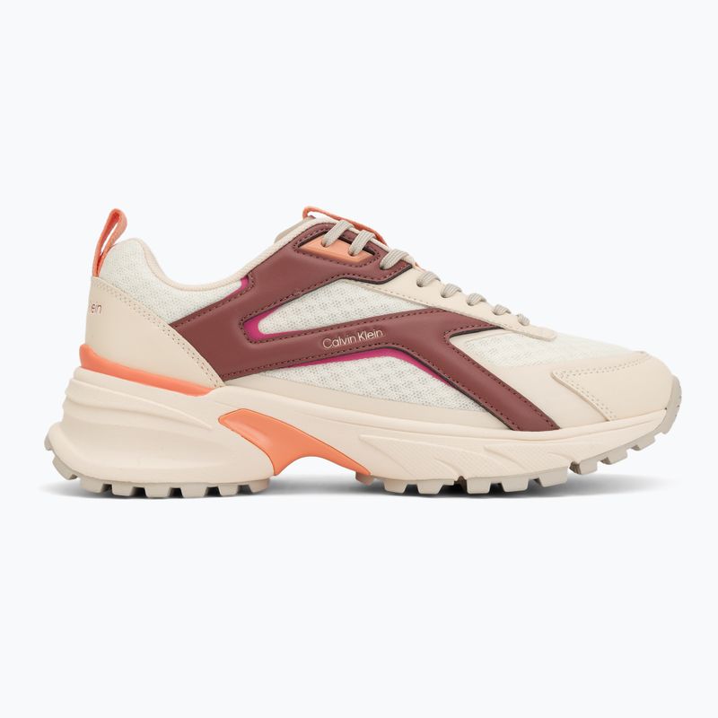 Dámske topánky Calvin Klein HW0HW03002 Hike Run Ckstripe Mesh off white/oatmeal/dusty rose 2