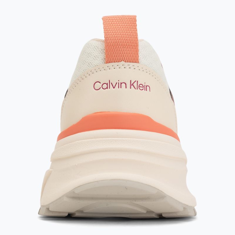 Dámske topánky Calvin Klein HW0HW03002 Hike Run Ckstripe Mesh off white/oatmeal/dusty rose 6