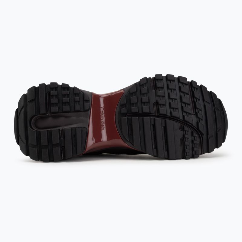 Dámske topánky Calvin Klein HW0HW02999 Hike Runner Organza Met Leather bordeaux/rhubarb 4